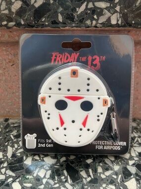 Bioworld Friday the 13th White & Red Jason Mask AirPods Case